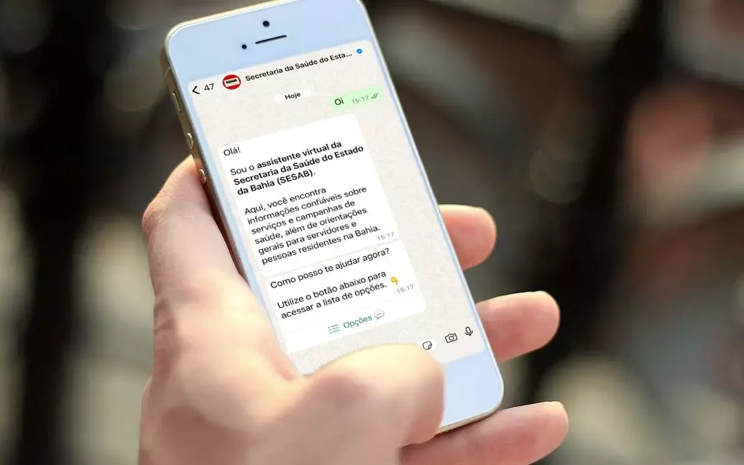 Sesab disponibiliza canal de atendimento ao cidadão no WhatsApp