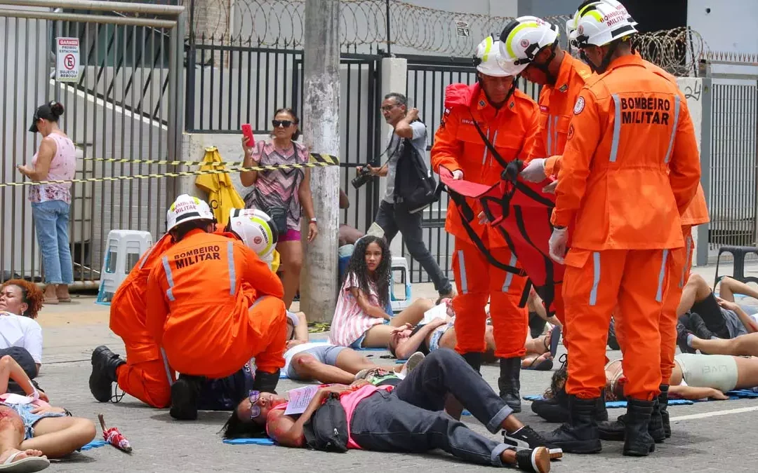 Simulado de atendimento a múltiplas vítimas prepara equipes da Saúde e Segurança